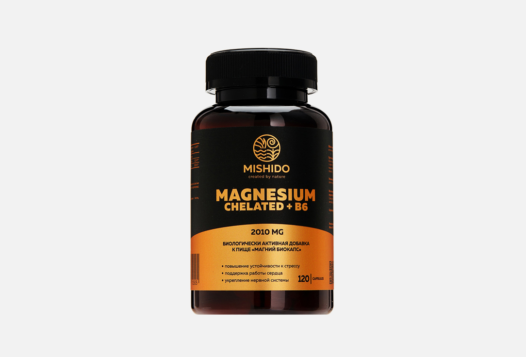 БАД для сохранения спокойствия MISHIDO Магний 134 мг в капсулах 120 шт магний биокапс витамин в6 mishido капсулы 120 шт