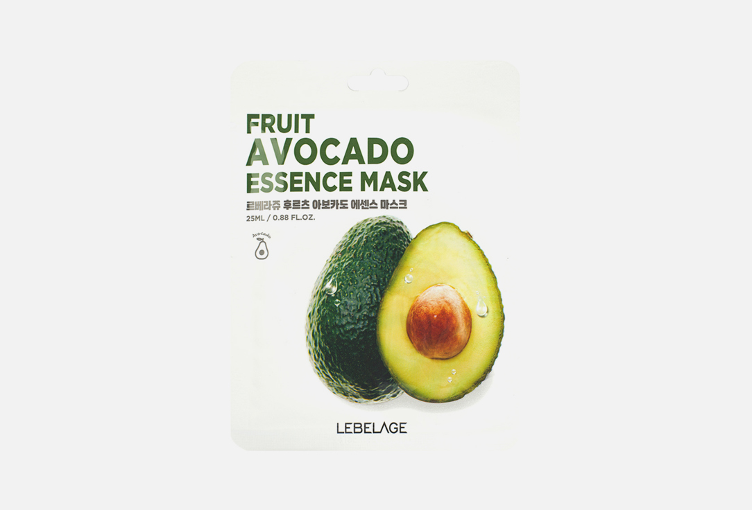 Тканевая маска для лица LEBELAGE Avocado 1 шт