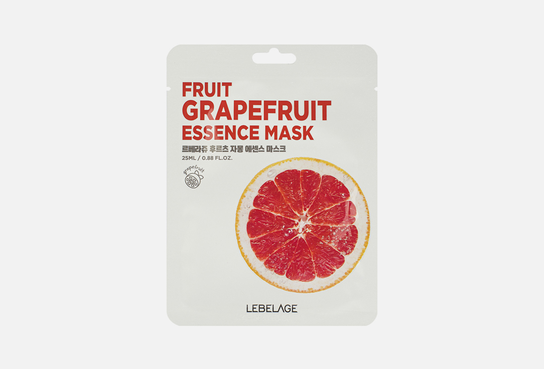 Тканевая маска для лица LEBELAGE Grapefruit 1 шт