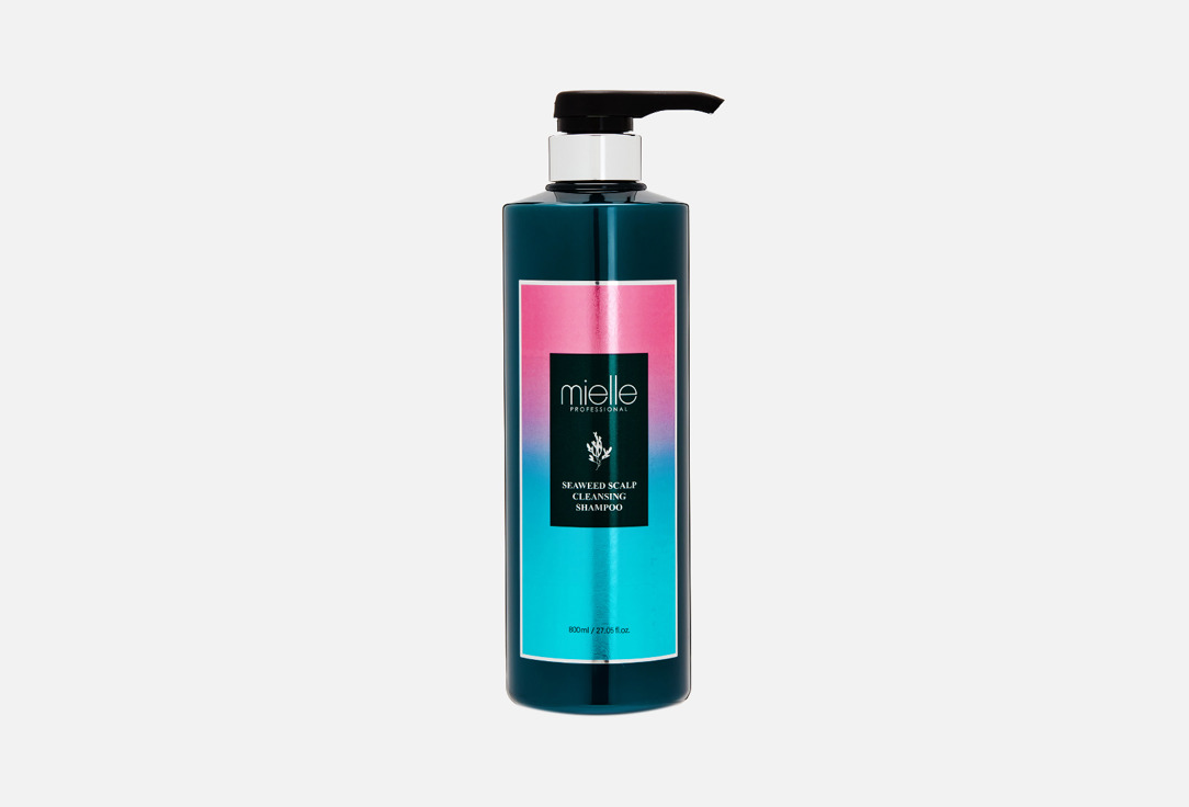 Шампунь для кожи головы и ослабленных волос MIELLE Seaweed Scalp Cleansing Shampoo 800 мл