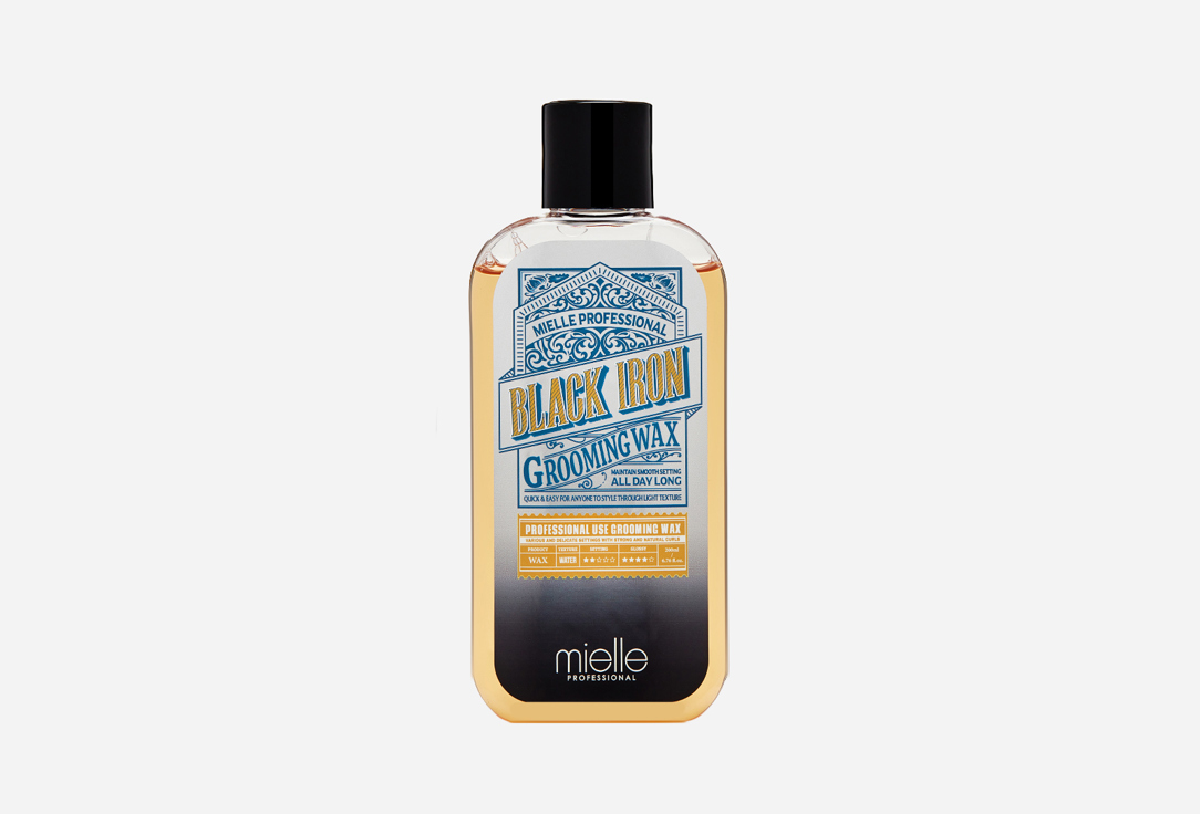 

Жидкий воск для укладки волос MIELLE, Black Iron Grooming Wax 200 мл