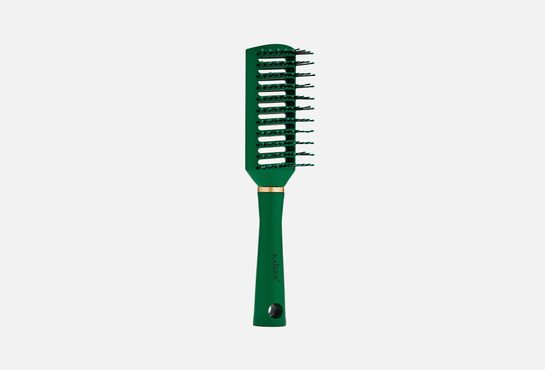 вентиляционная Расчёска для волос KAIZER Зелёная 1 шт круглая массажная расчёска для волос kaizer зелёная 1 шт
