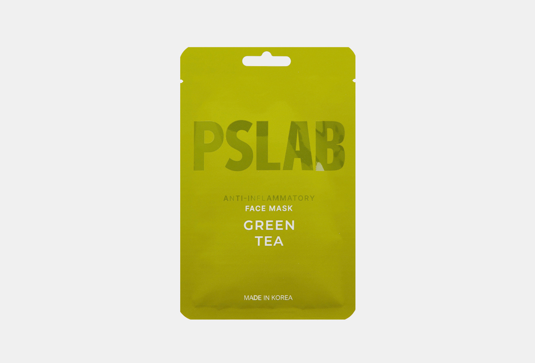 Изображение товара Противовоспалительная тканевая маска для лица PSLAB GREEN TEA