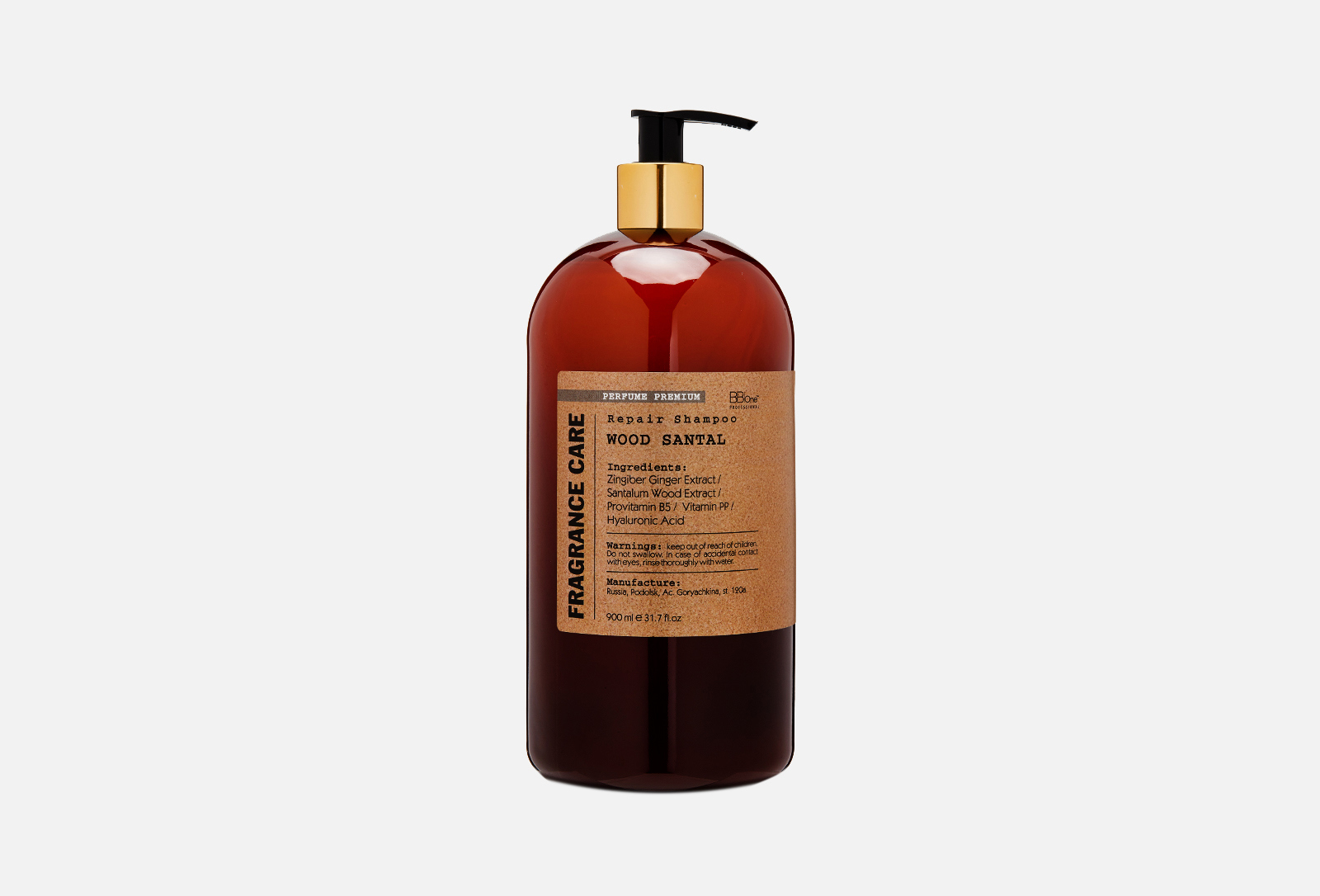 BB One Парфюмированный шампунь для волос wood santal 900 мл — купить ...