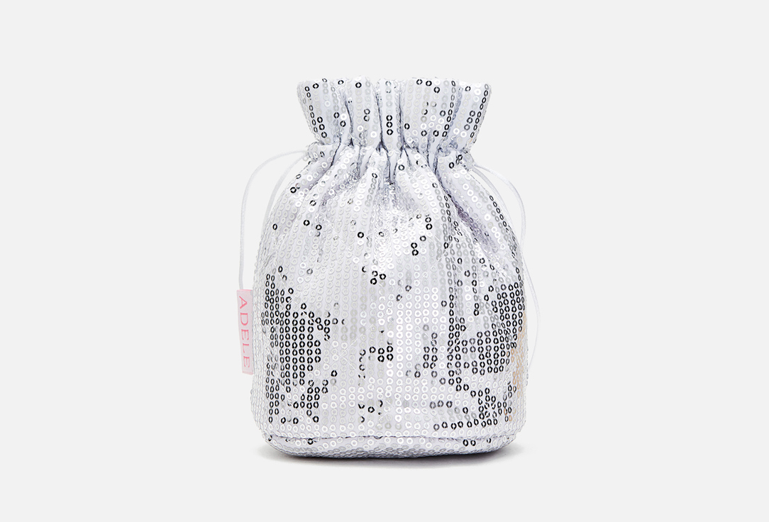 Изображение товара Косметичка-мешочек Adele for you серебристые пайетки