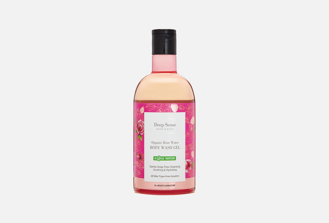 Изображение товара Гель для душа Deep Sense Organic rose water 400 мл мягкое очищение для чувствительной кожи