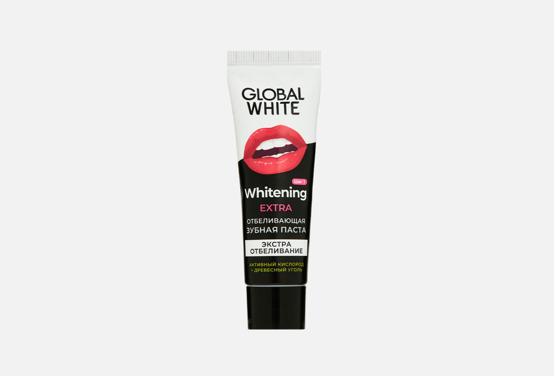Изображение товара Отбеливающая зубная паста с древесным углем GLOBAL WHITE extra whitening