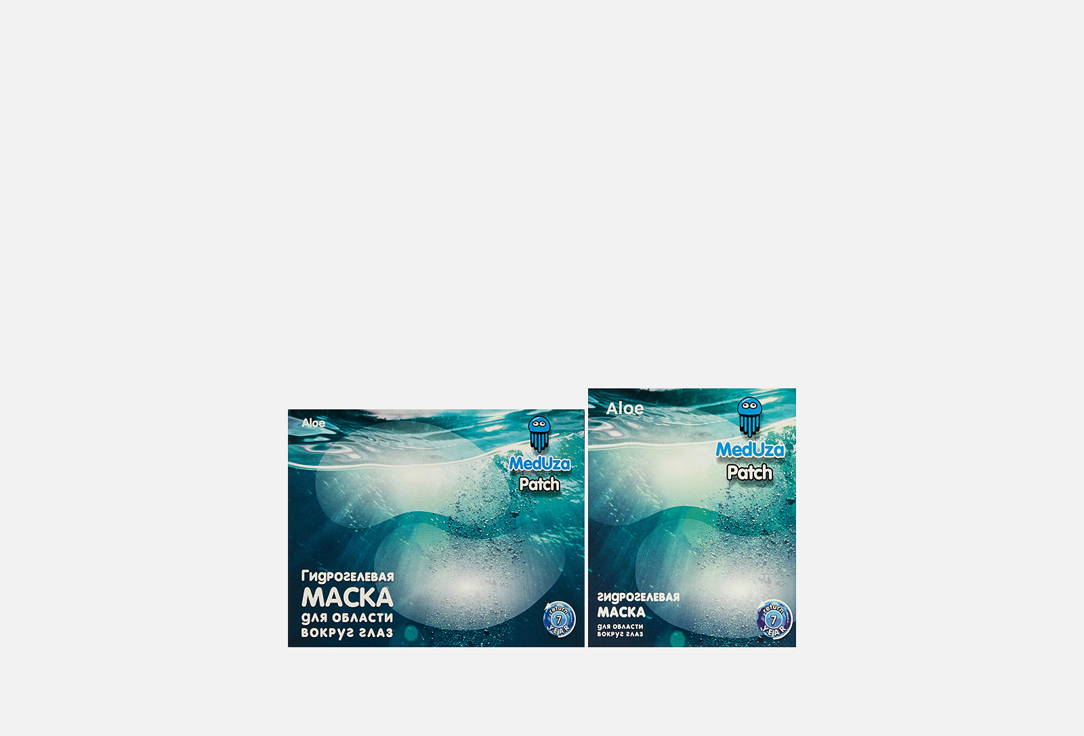 

Гидрогелевые патчи для зоны вокруг глаз MEDUZA, Aloe extract and collagen 10 шт