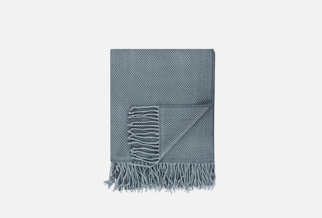 Плед PROVANCE Jacquard knit blue 130x170 cm 1 шт плед by dark gray 130x170 cm 1 шт