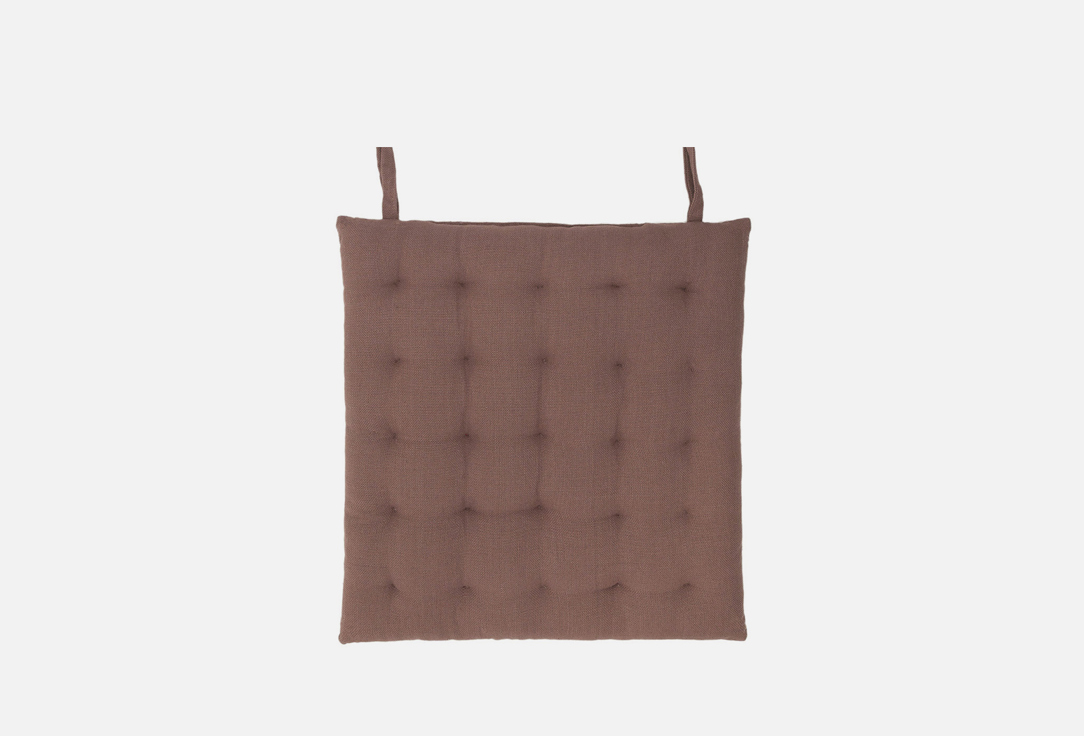 Подушка на стул PROVANCE cotton, brown, 38x38 см 