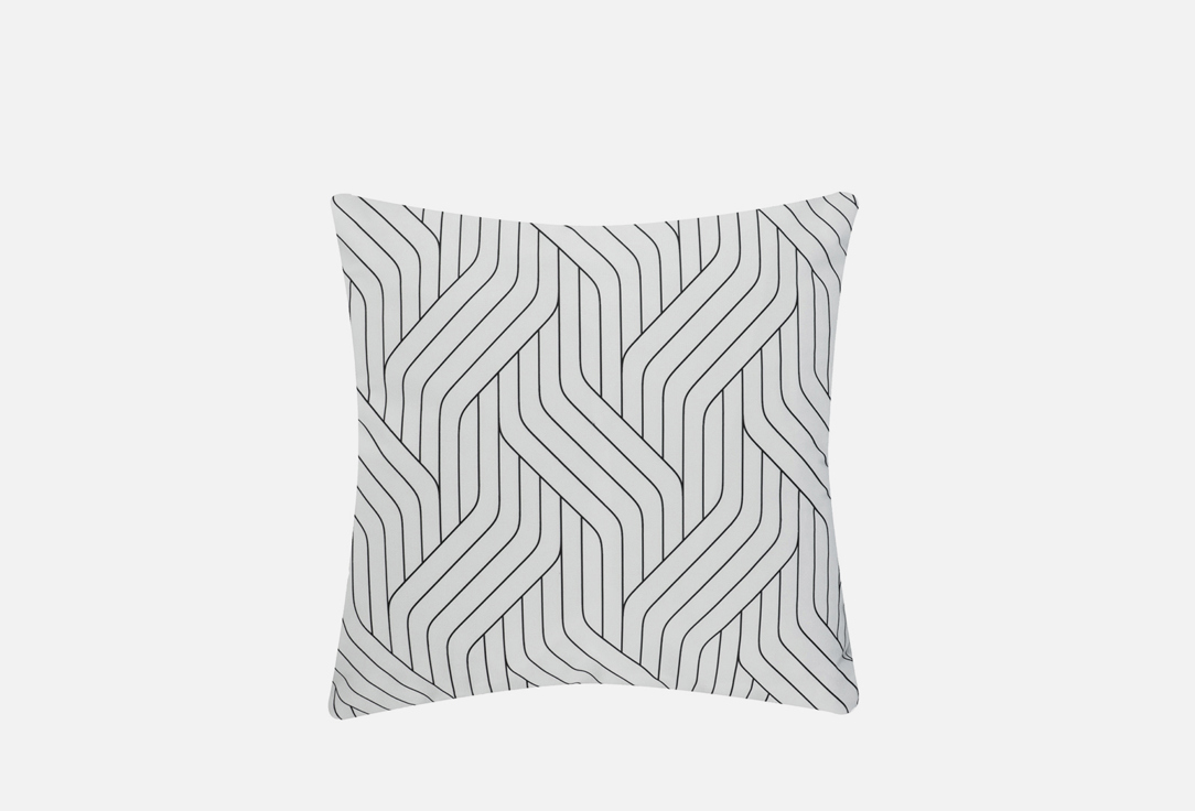 Чехол для подушки PROVANCE Scandinavian patterns white, белый, 40х40