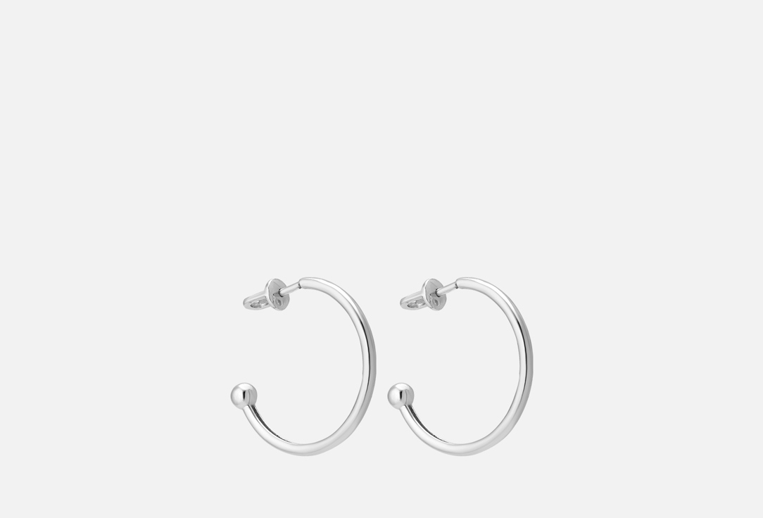 Изображение товара Серьги Конго серебряные Pepela Jewelry пусеты