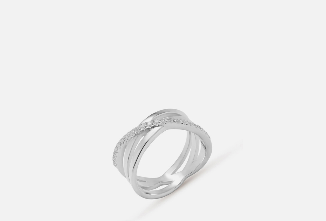 Изображение товара Кольцо серебряное Pepela Jewelry Переплетение с фианитами