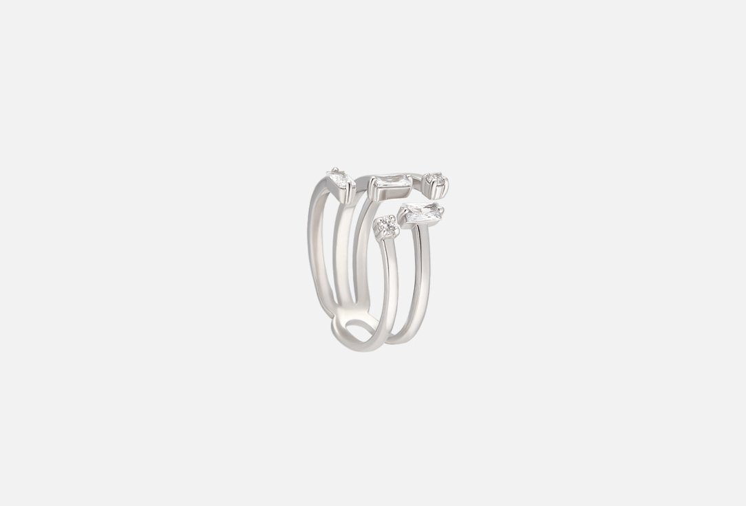 Кольцо серебряное Pepela Jewelry Разьемное с фианитами 