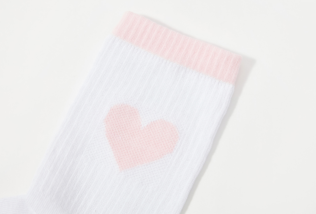 Носки TOUCH сердце розовое 
