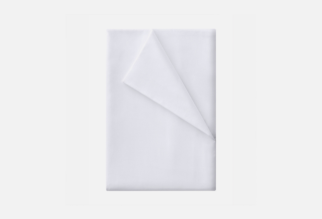 Изображение товара Простыня на резинке Soft Silver Альпийский снег, белая, полутораспальная