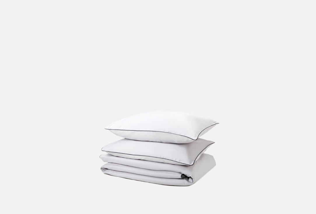 Изображение товара Комплект постельного белья Soft Silver Благородное серебро семейный 100% хлопок