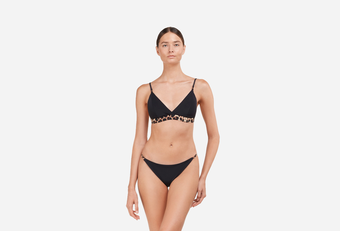 Изображение товара Купальник раздельный Balibikini Лейла черный лео для женщин