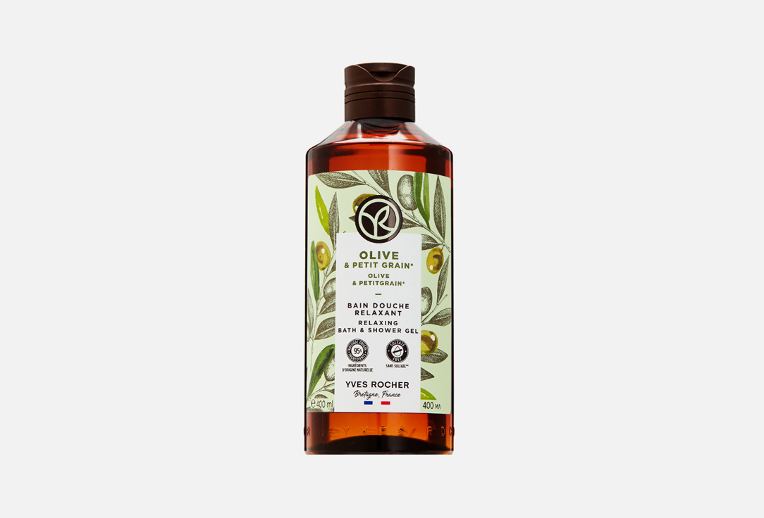 

ГЕЛЬ ДЛЯ ДУША И ВАННЫ YVES ROCHER, ОЛИВА и ПЕТИГРЕН 400 мл
