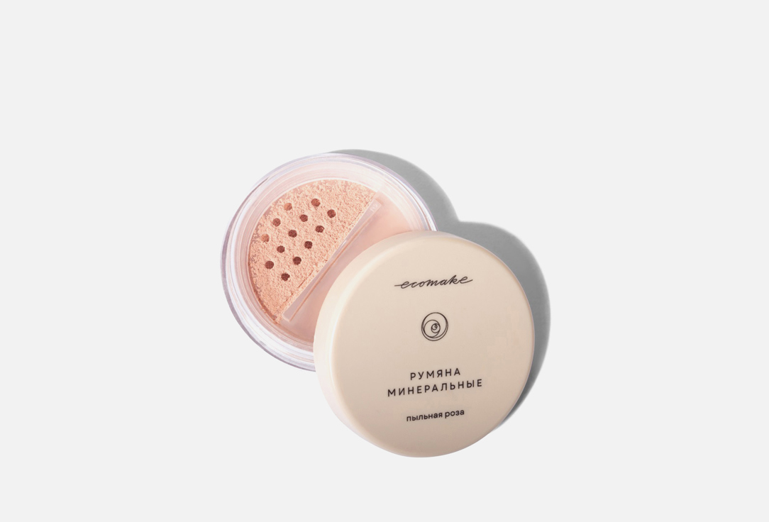 

Румяна для лица ECOMAKE, Бежевый, Mineral blush Dusty Rose 2.5 г