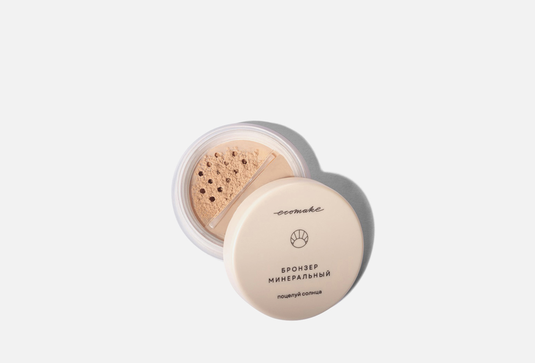

Бронзер для лица ECOMAKE, Бежевый, Mineral bronzer Kiss of the Sun 2.5 г