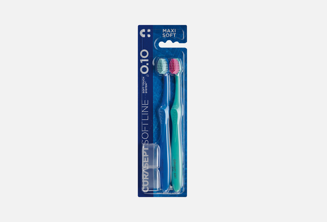 Набор зубных щеток Curasept maxi soft 0.10 bipack 