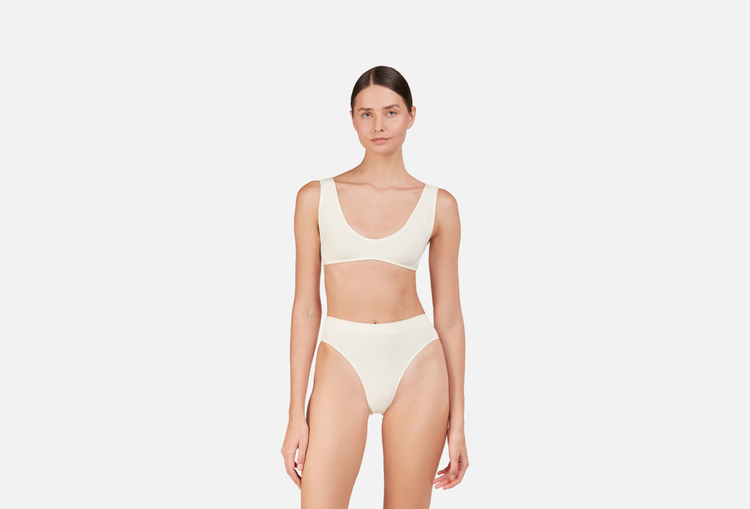 бразильяно с высокой посадкой BELLE YOU Perfect fit пломбир XS-S мл