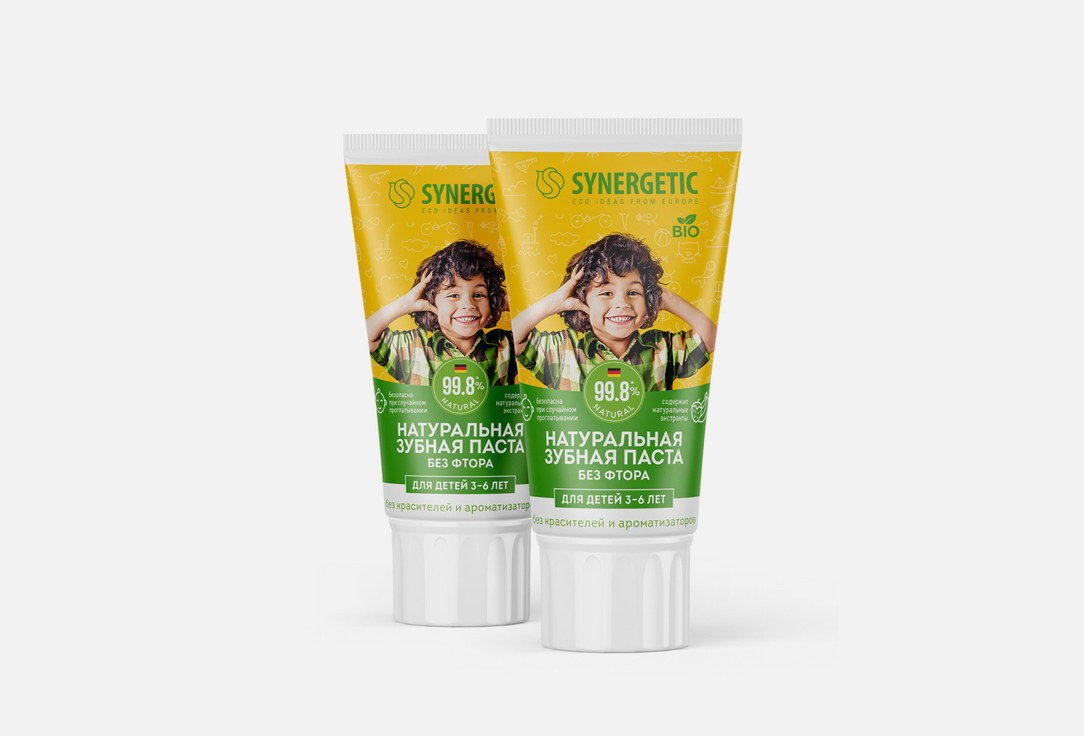 

Набор зубных паст SYNERGETIC, Клубничка и банан 1 шт