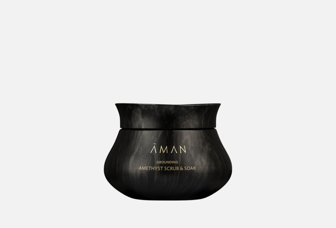 Изображение товара Успокаивающий скраб для тела AMAN Grounding amethyst scrub & soak