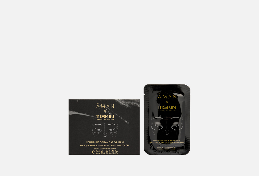 

Питательные гидрогелевые патчи для глаз AMAN, Nourishing gold algae eye mask 8 шт