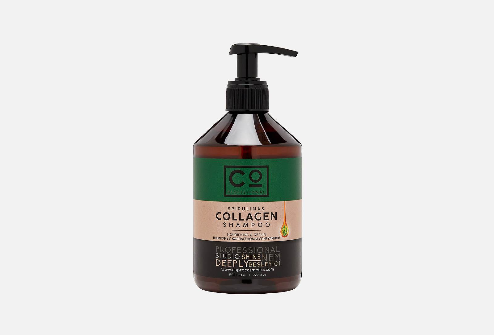 CO PROFESSIONAL Шампунь для волос Spirulina&collagen 500 мл — купить ...