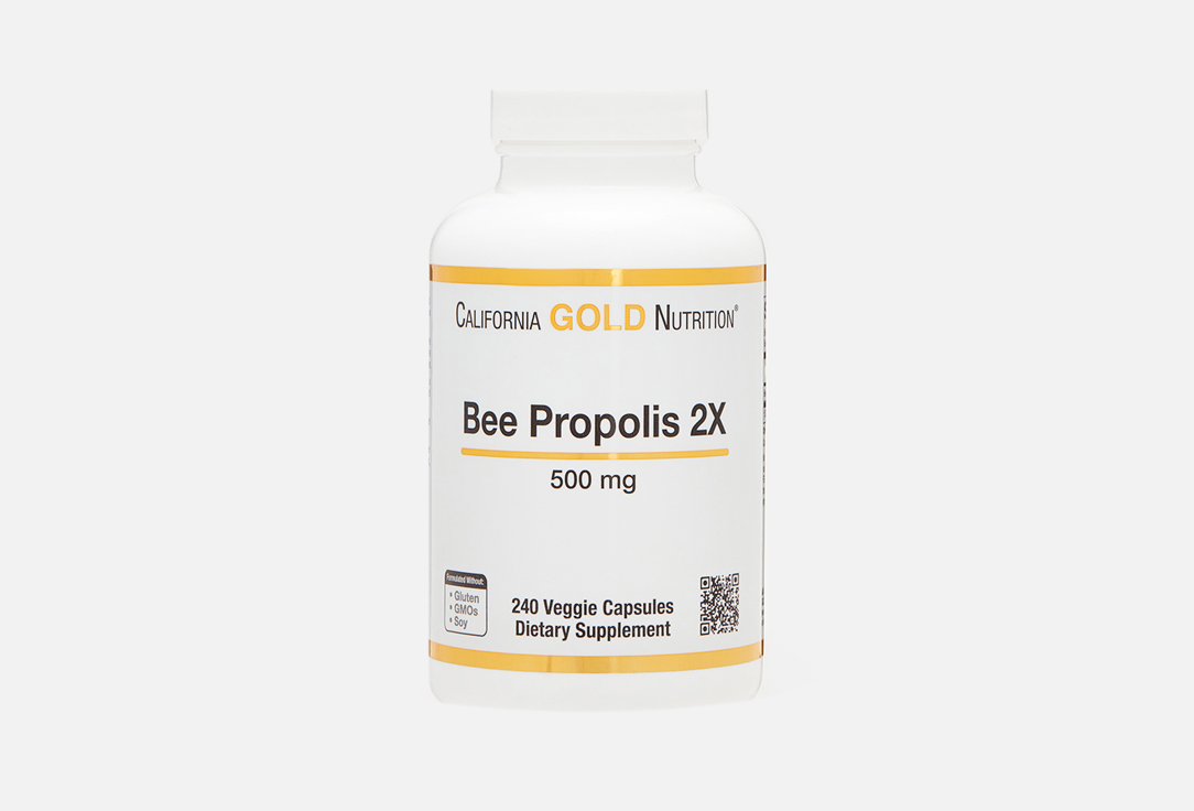 Экстракт пчелиного прополиса CALIFORNIA GOLD NUTRITION 500 мг в капсулах 240 шт фото