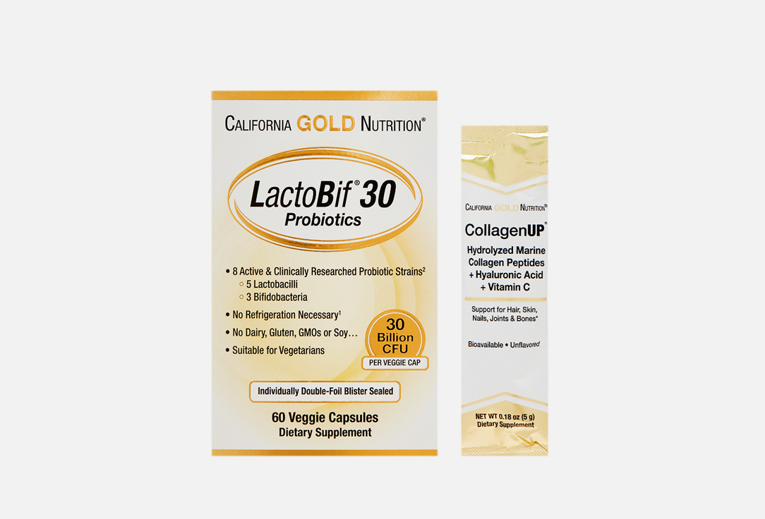 Пробиотики CALIFORNIA GOLD NUTRITION 136 мг в капсулах 60 шт