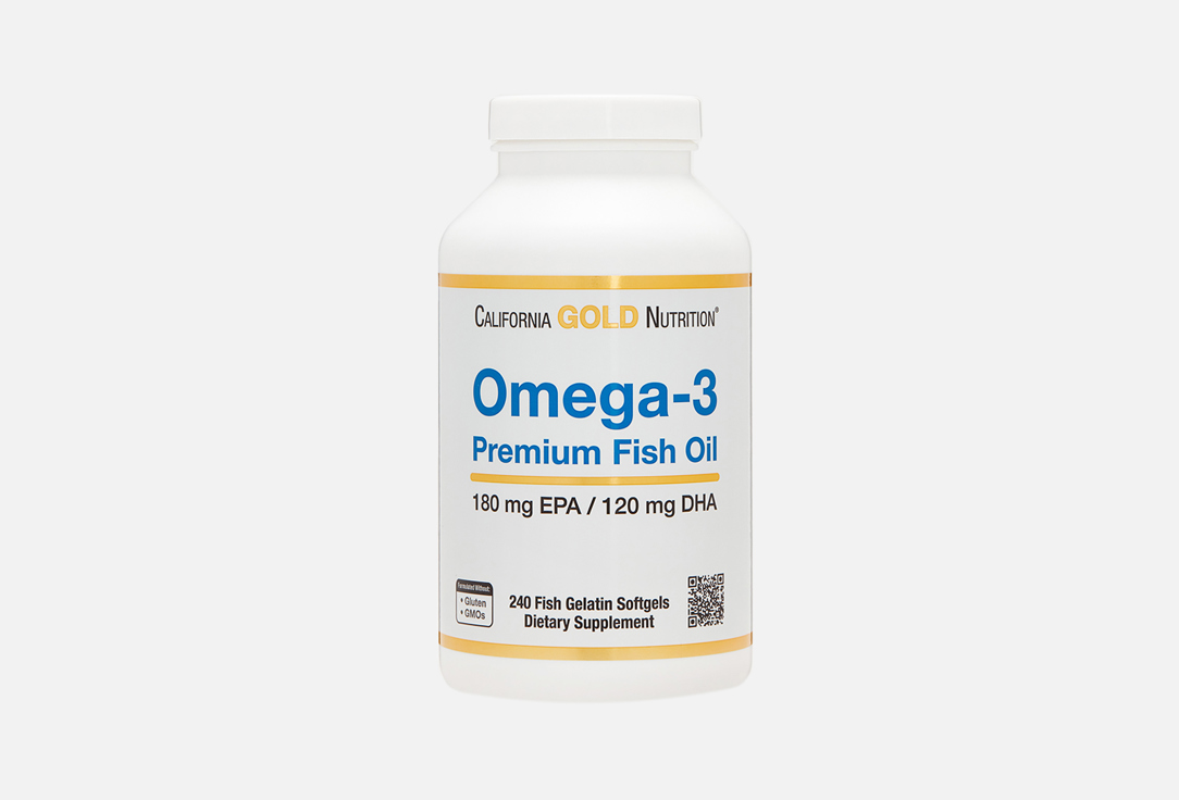 Бад для укрепления иммунитета CALIFORNIA GOLD NUTRITION Омега-3 2200 мг в капсулах 240 шт