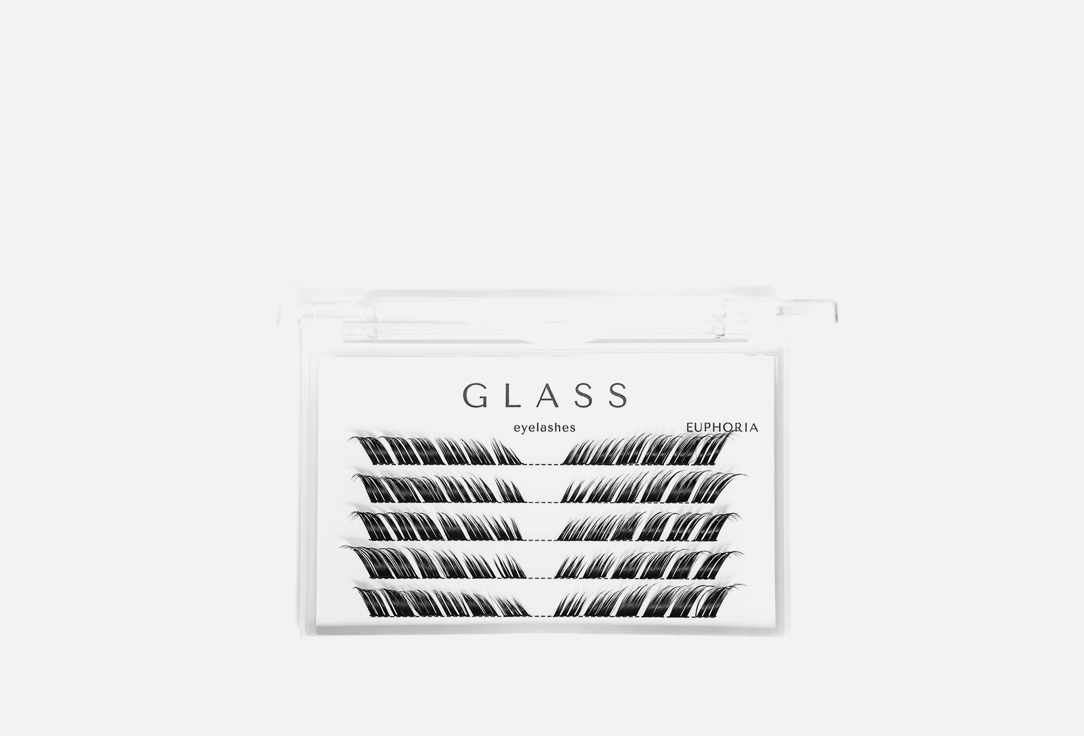 Ресницы для объемной стрелки GLASS EYELASHES eyelashes euphoria 8-14 mm mix 