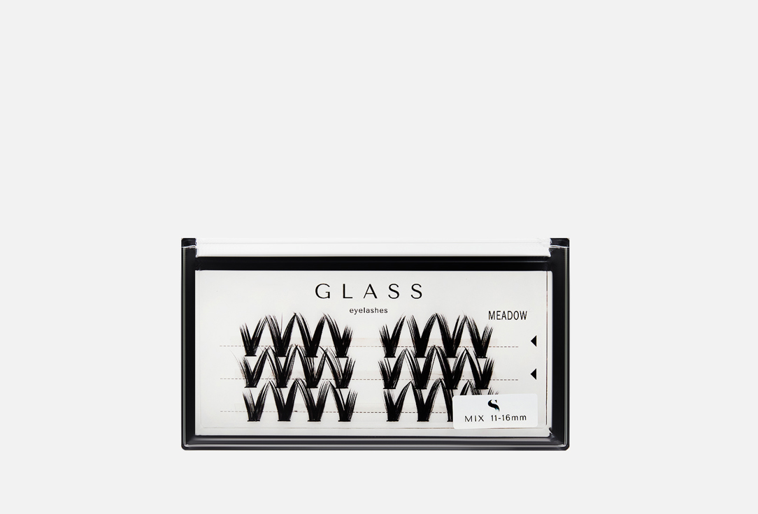 Изображение товара Пучковые ресницы GLASS EYELASHES extreme meadow 11-16 mm mix