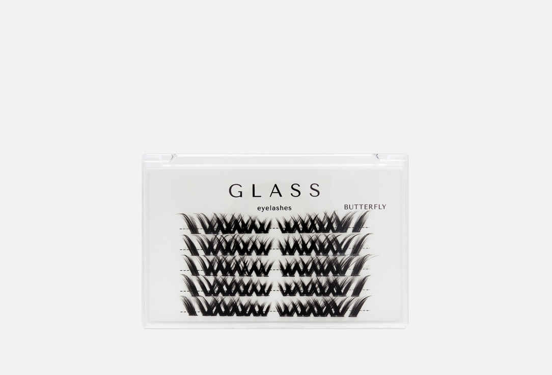 Изображение товара Объемные ресницы и лучи GLASS EYELASHES butterfly 8-13 мм синтетический шелк