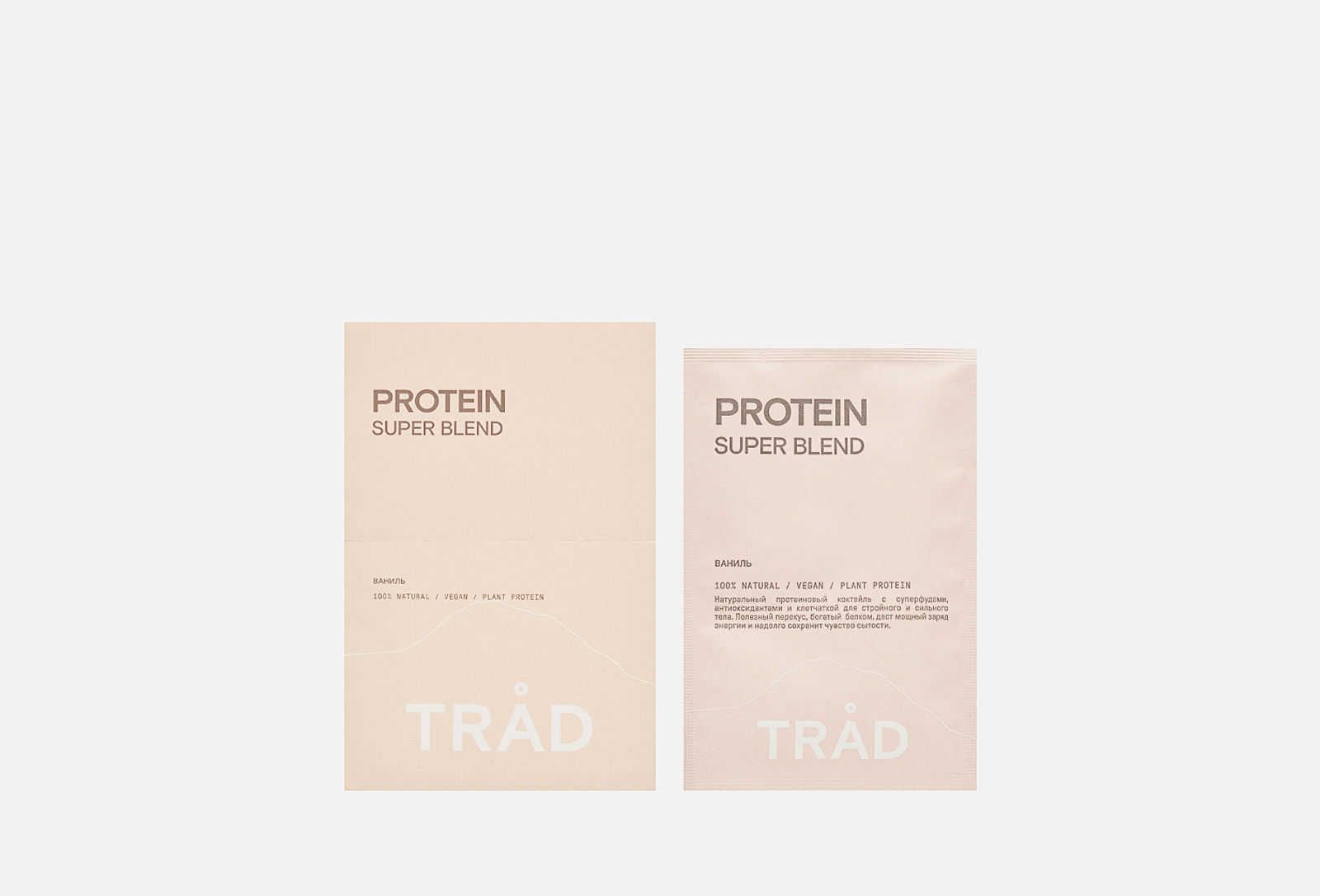 TRÅD Коктейль белковый protein super blend ваниль 12 шт — купить в Москве