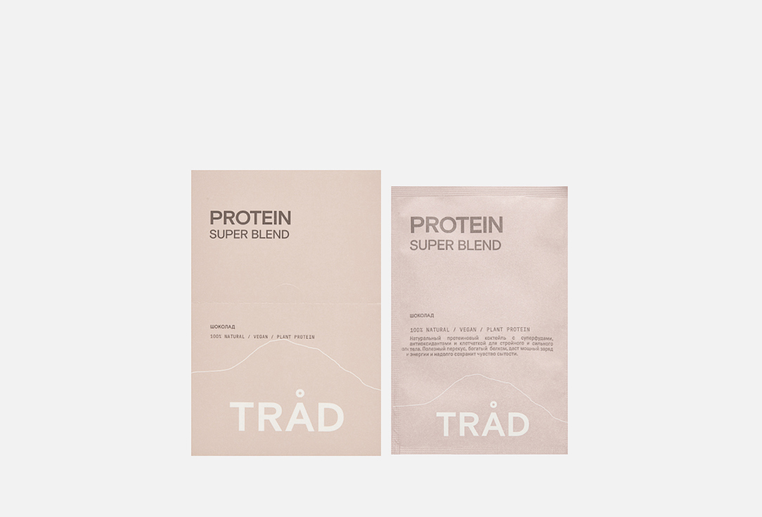 

Коктейль белковый TRÅD, Protein super blend шоколад 12 шт