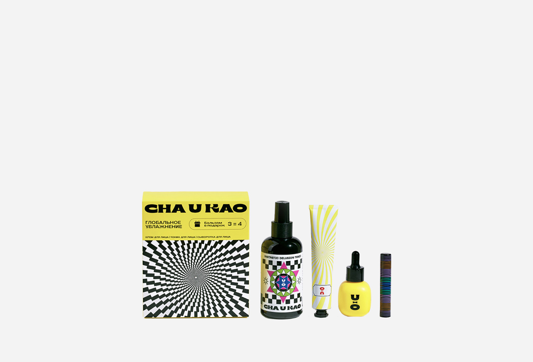 

Набор для увлажнения кожи лица CHA U KAO, Global hydration 4 шт