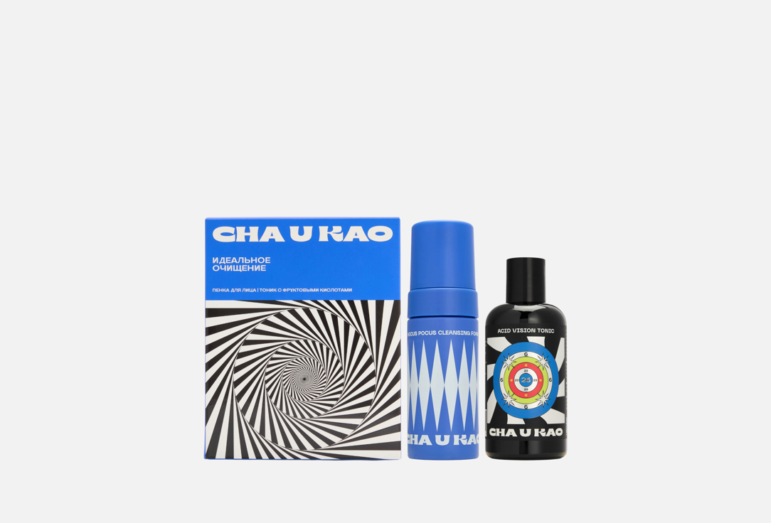 

Набор для очищения лица: пенка+тоник с кислотами CHA U KAO, Perfect cleansing 2 шт