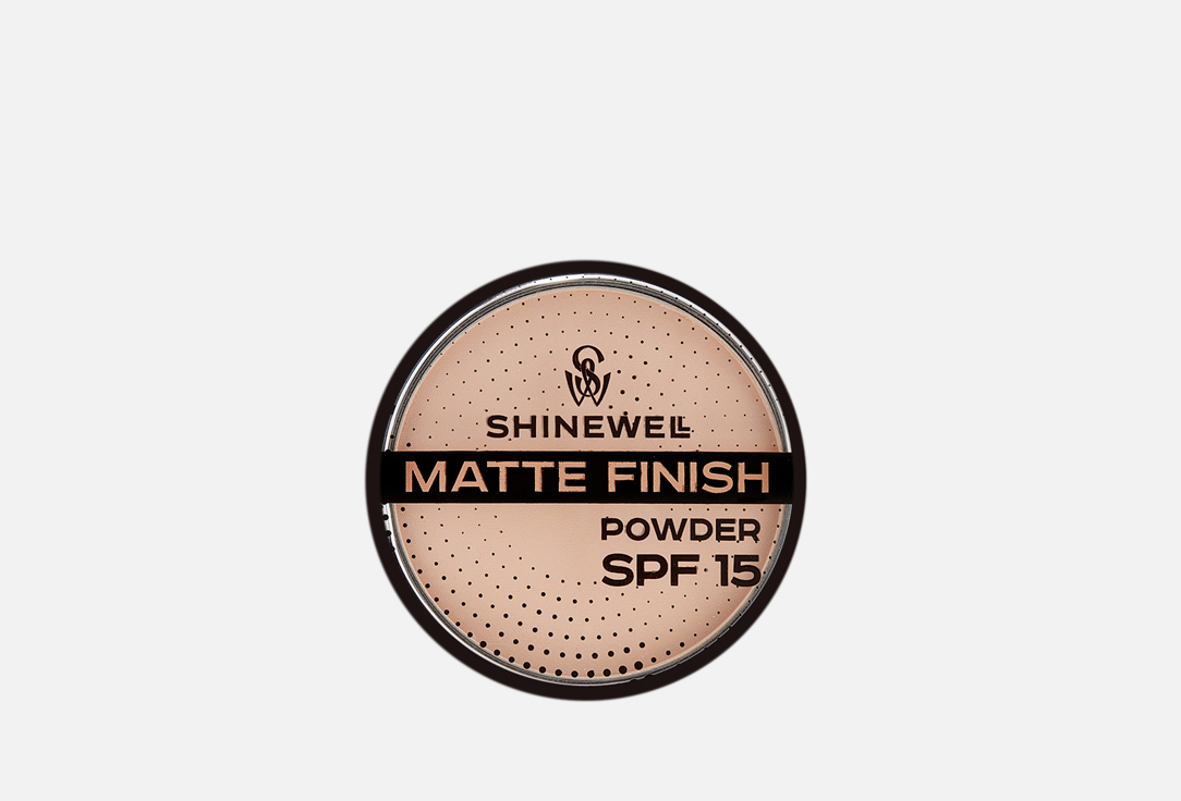 Пудра матирующая для лица, SPF 15  SHINEWELL Matte Finish Powder 01 