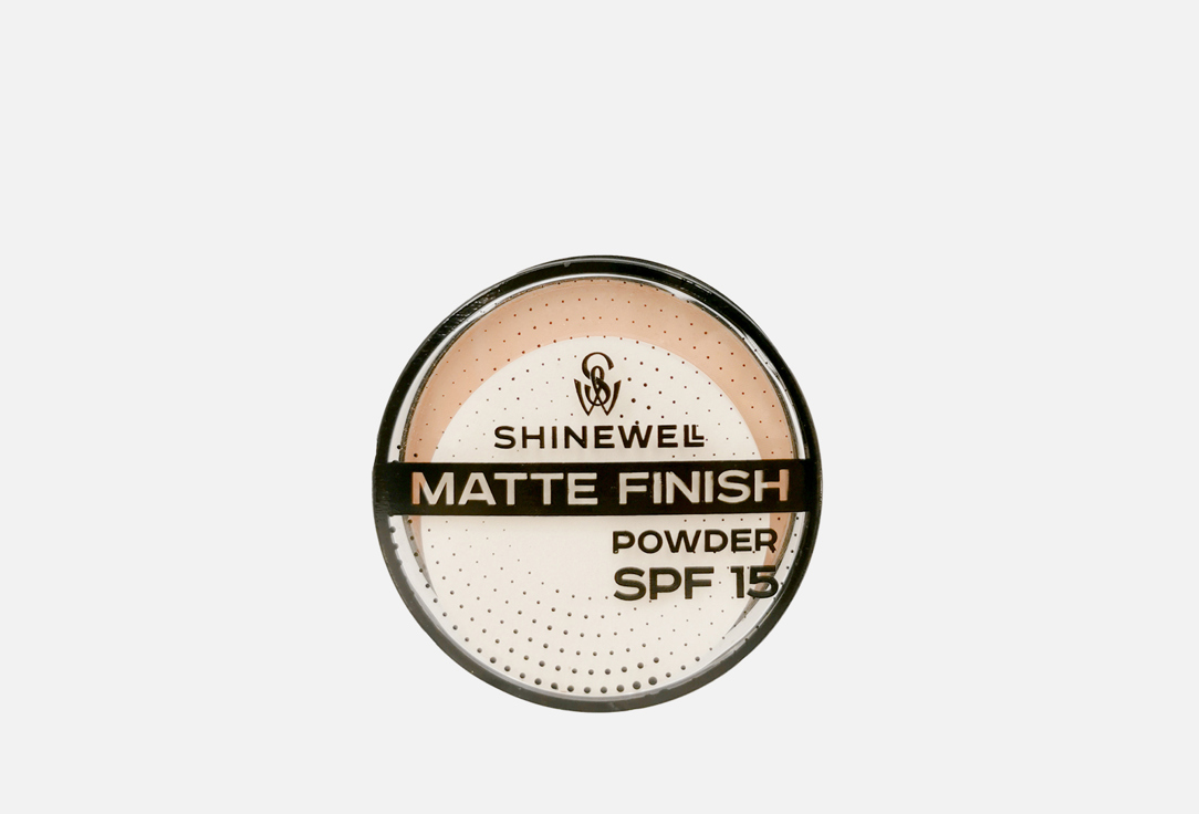Пудра матирующая для лица, SPF 15 SHINEWELL Matte Finish Powder 10 г