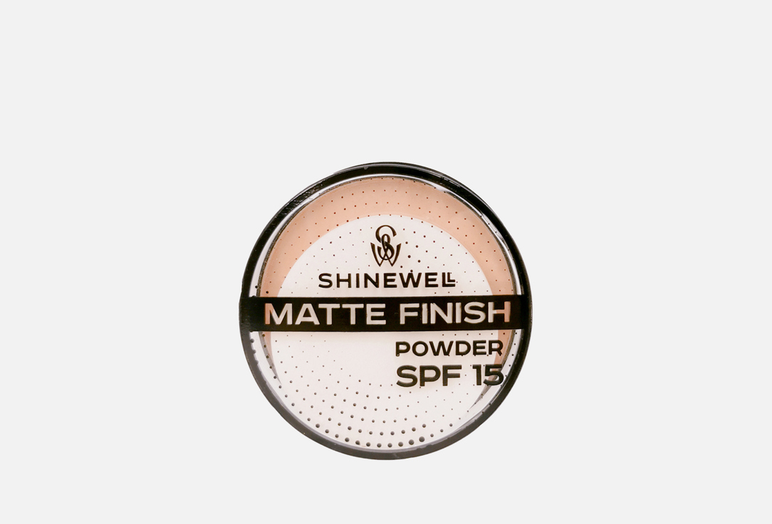 Пудра матирующая для лица, SPF 15  SHINEWELL Matte Finish Powder 03 