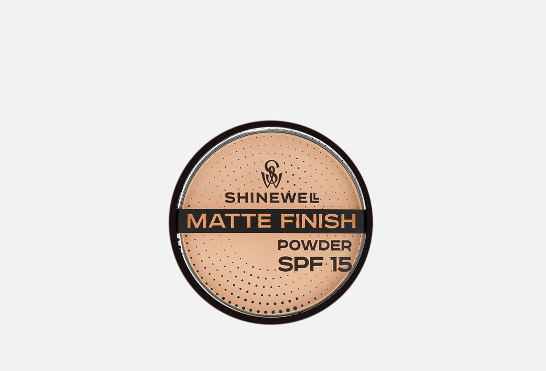 Пудра матирующая для лица, SPF 15  SHINEWELL Matte Finish Powder 03 