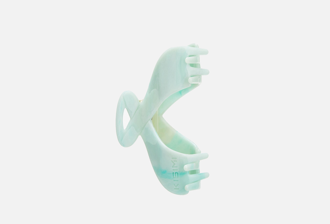 Изображение товара Краб для волос KISIMI лазурный M экологичный и надежный аксессуар для фиксации волос