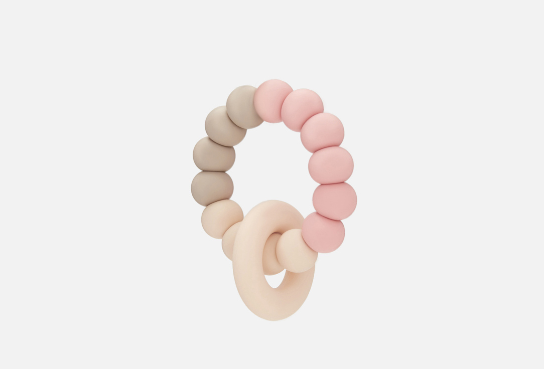 

Прорезыватель для зубов KIDDY BUBBLES, CHEWY blush 1 шт