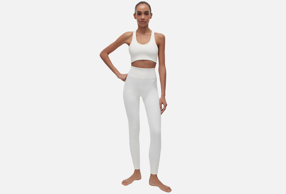 Изображение товара Легинсы Belle YOU молочные для женщин высокая посадка эластичные