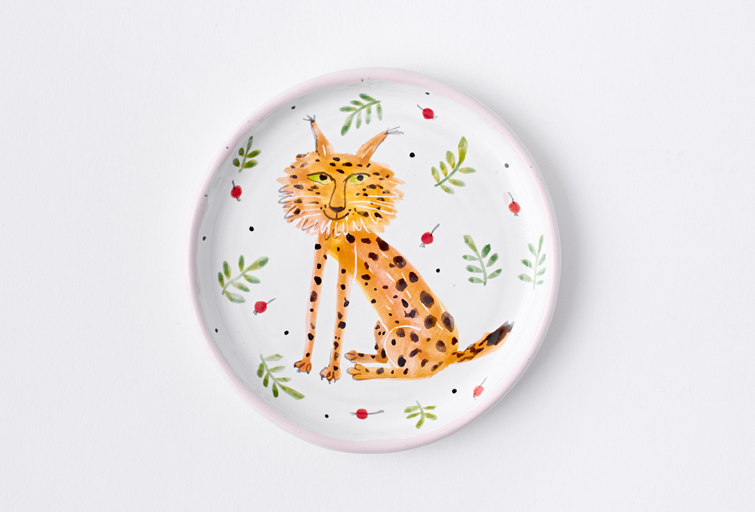 

Пиала ODARYADARYA, Принт, Рысь, 13,5 см 1 шт