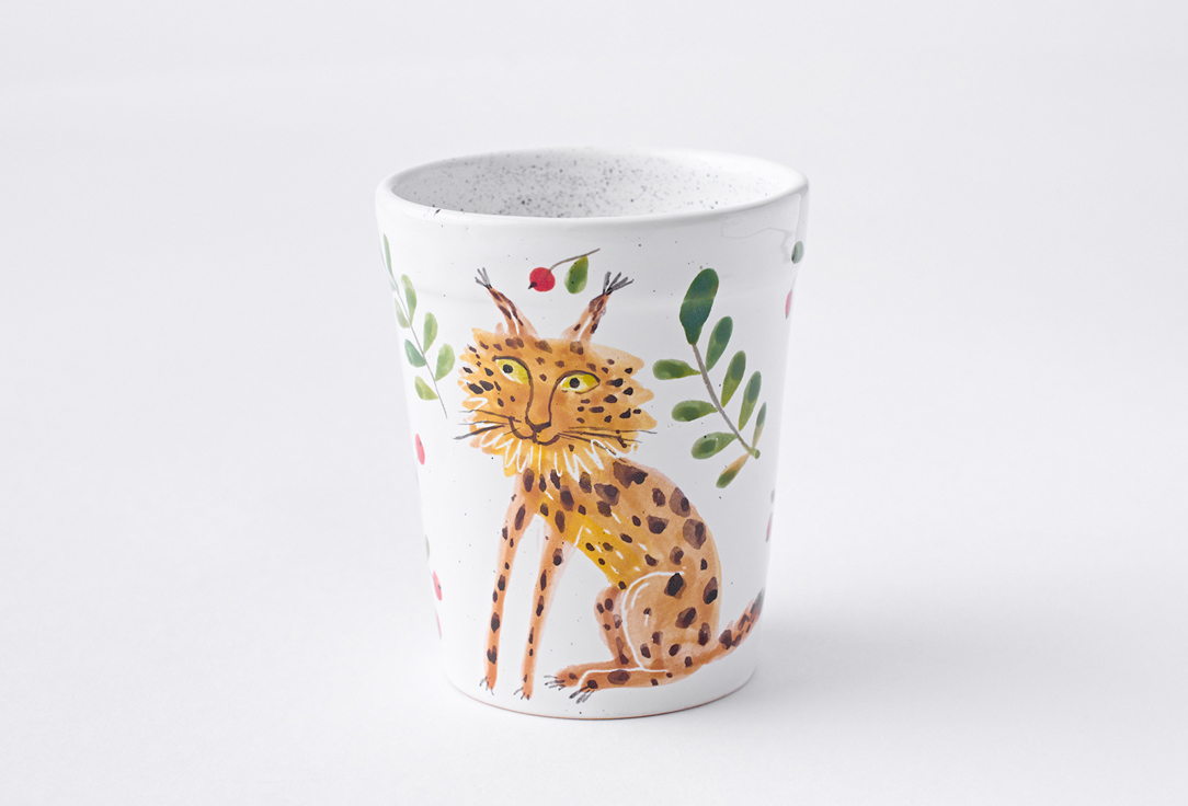 

Стакан ODARYADARYA, Принт, Рысь 250 мл